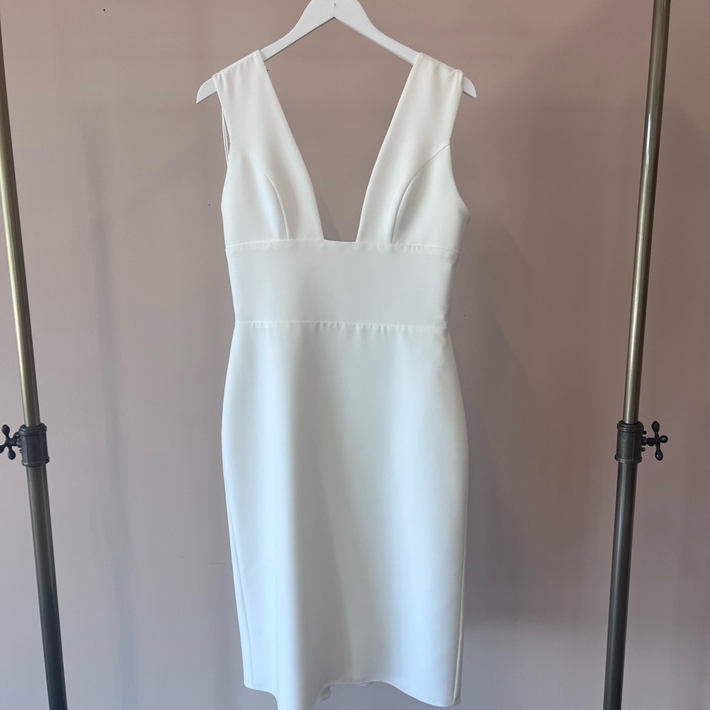 Sarah Seven White Midi Dress - Picture 2 of 9